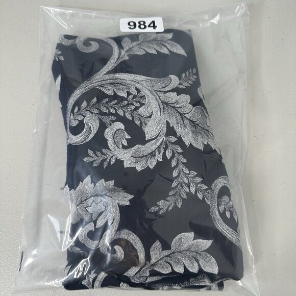 Suttles and Seawinds Tunic Top Size M L Floral Blue Art to wear Slit Side - Picture 3 of 13